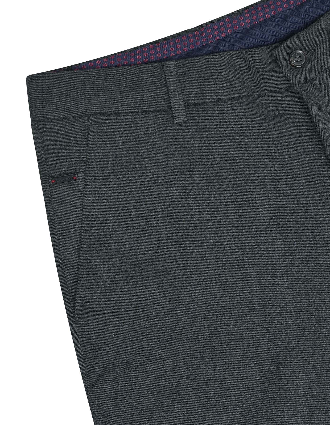 Charcoal Classic Fit Cotton Trouser FTC2511C-32