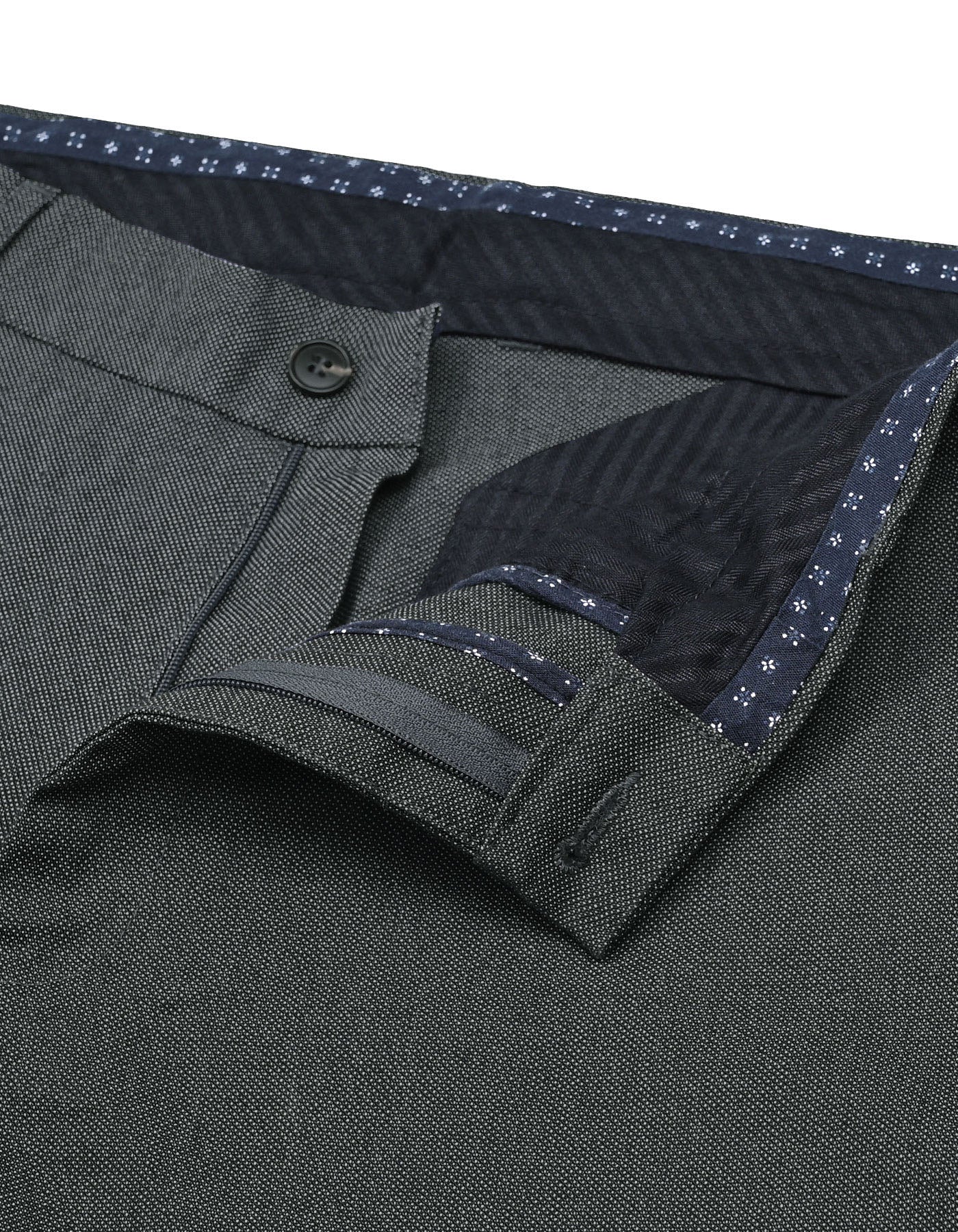Charcoal Classic Fit Cotton Trouser FTC2515C-32
