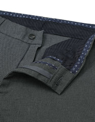 Charcoal Classic Fit Cotton Trouser FTC2515C-32
