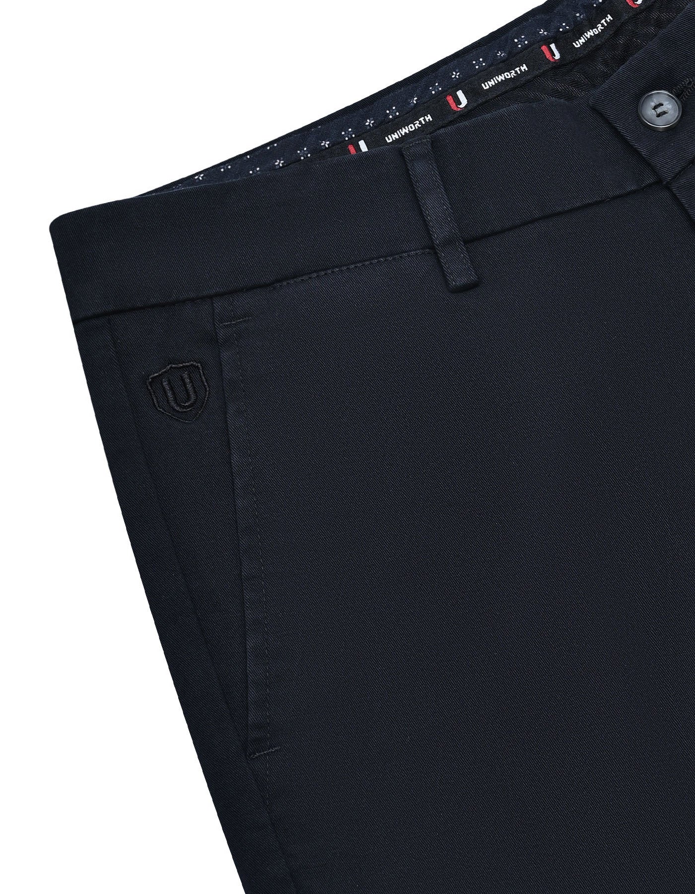 Black Classic Fit Cotton Trouser FTC2516C-34