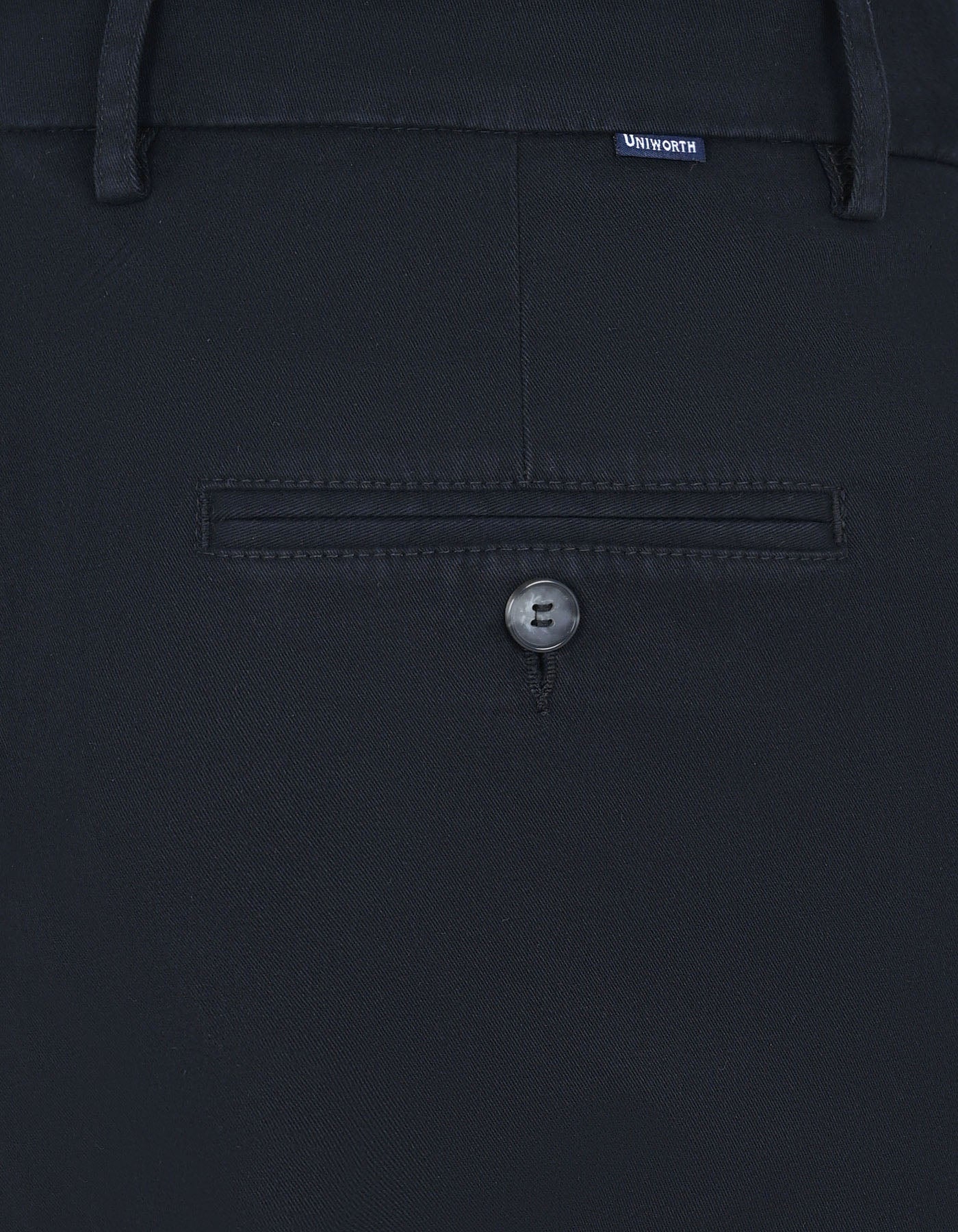 Black Classic Fit Cotton Trouser FTC2516C-36