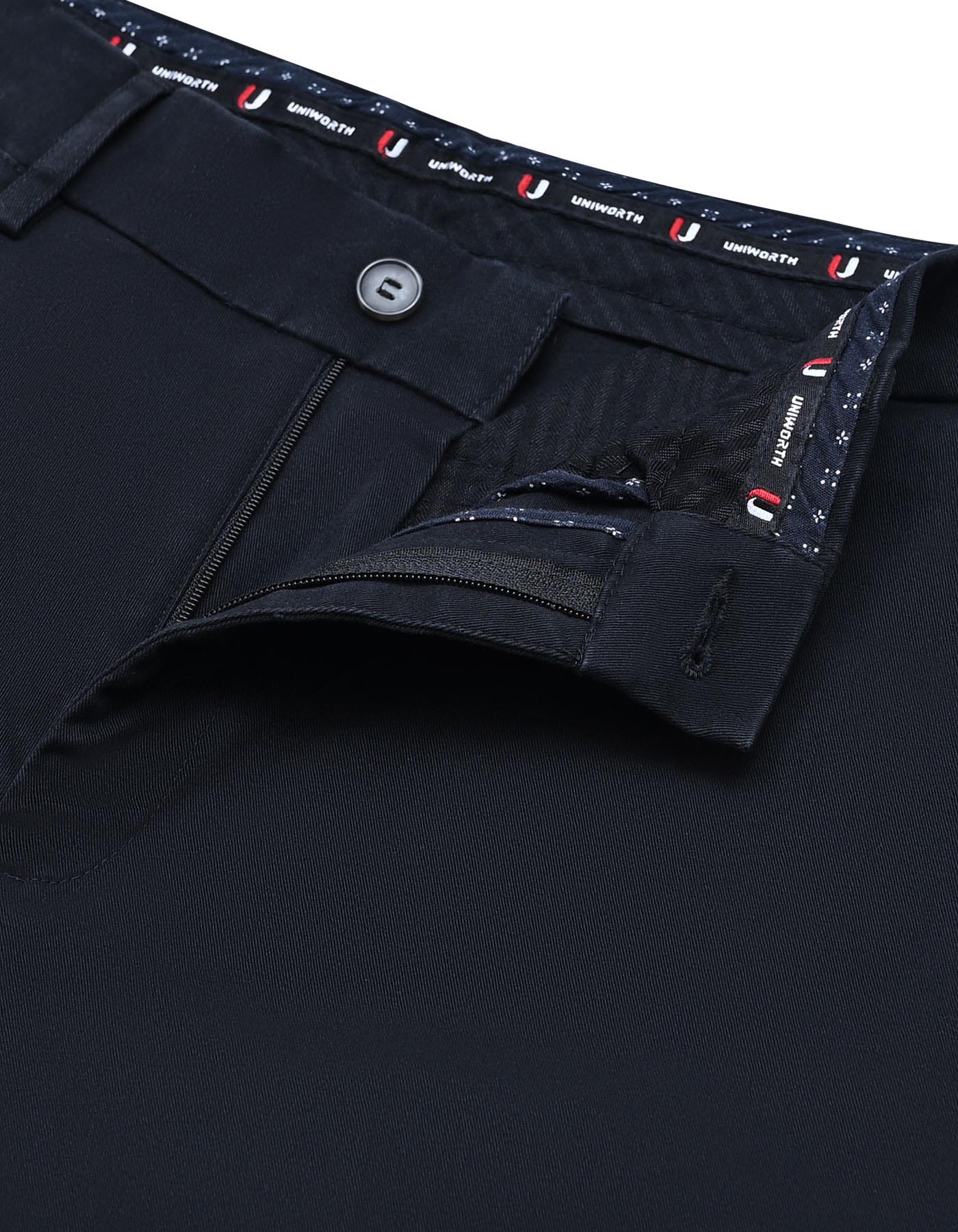 Black Smart Fit Cotton Trouser FTC2516S-32