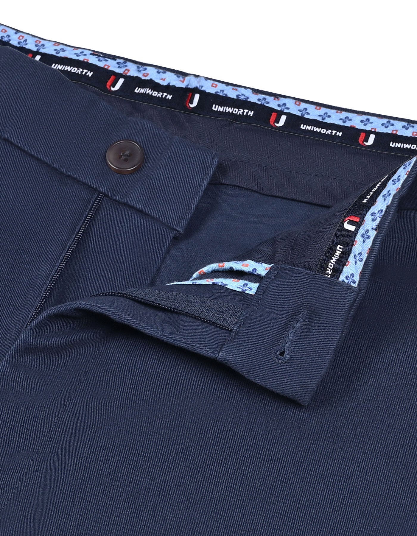 Navy Classic Fit Cotton Trouser FTC2517C-32