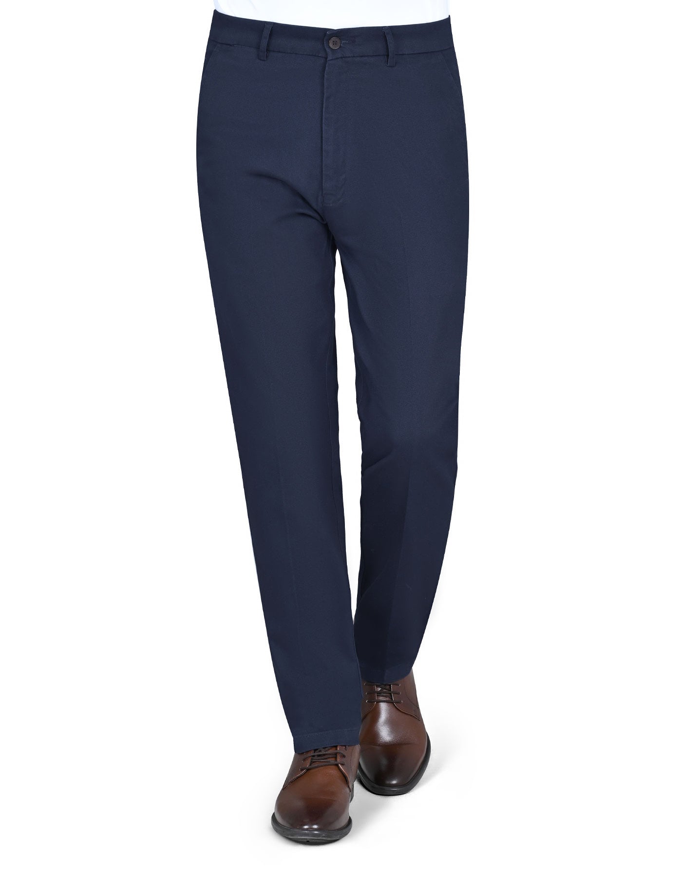 Navy Classic Fit Cotton Trouser FTC2517C-30
