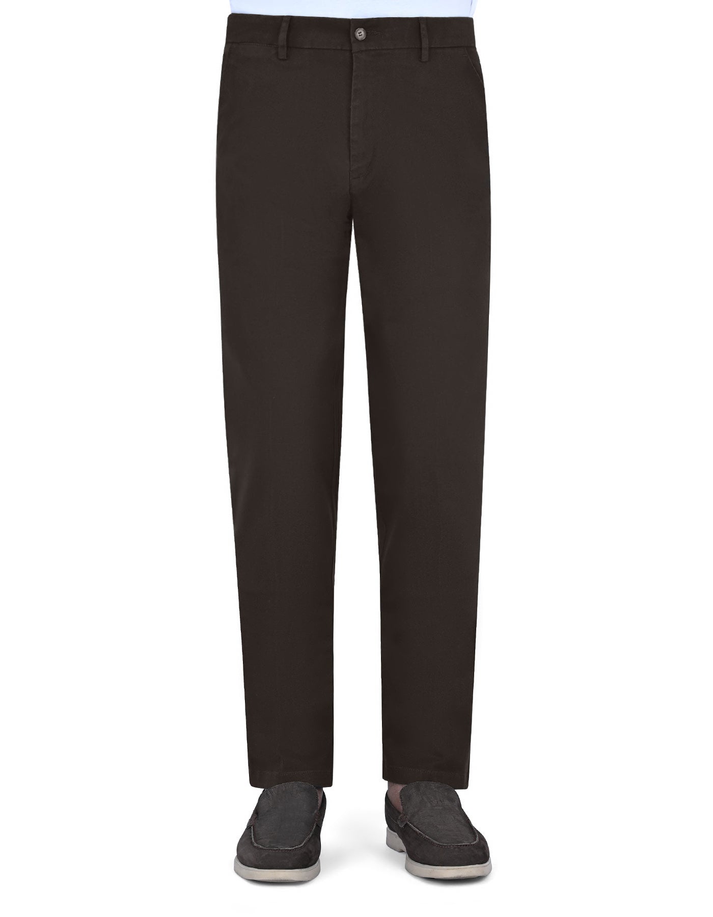 Chocolate Smart Fit Cotton Trouser FTC2527S-30