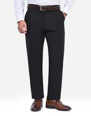 Black Smart Fit Cotton Trouser FTC2535S-30