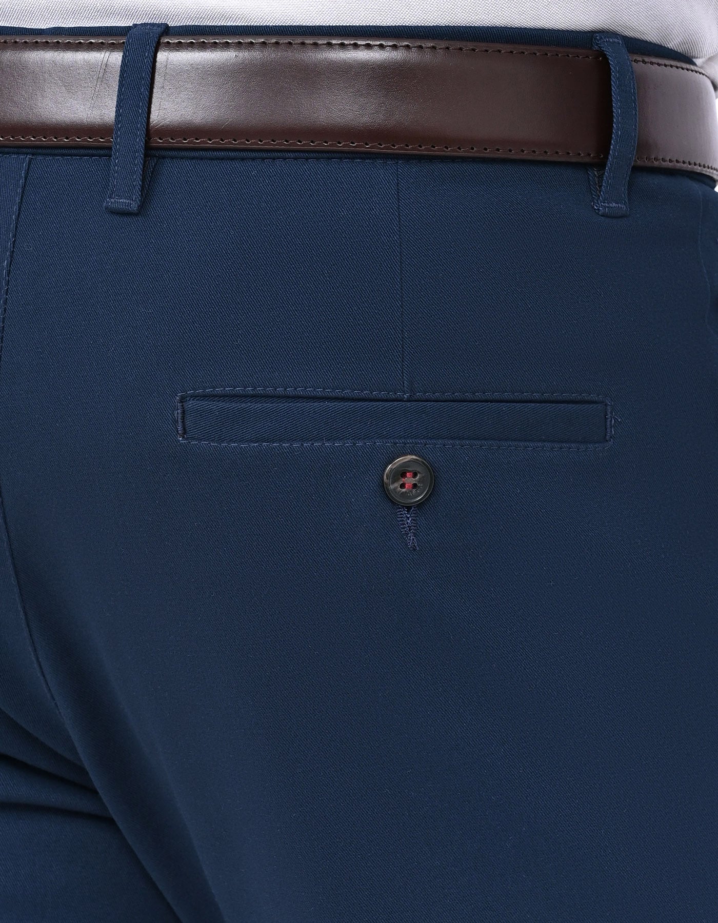 Navy Classic Fit Cotton Trouser FTC2536C-36