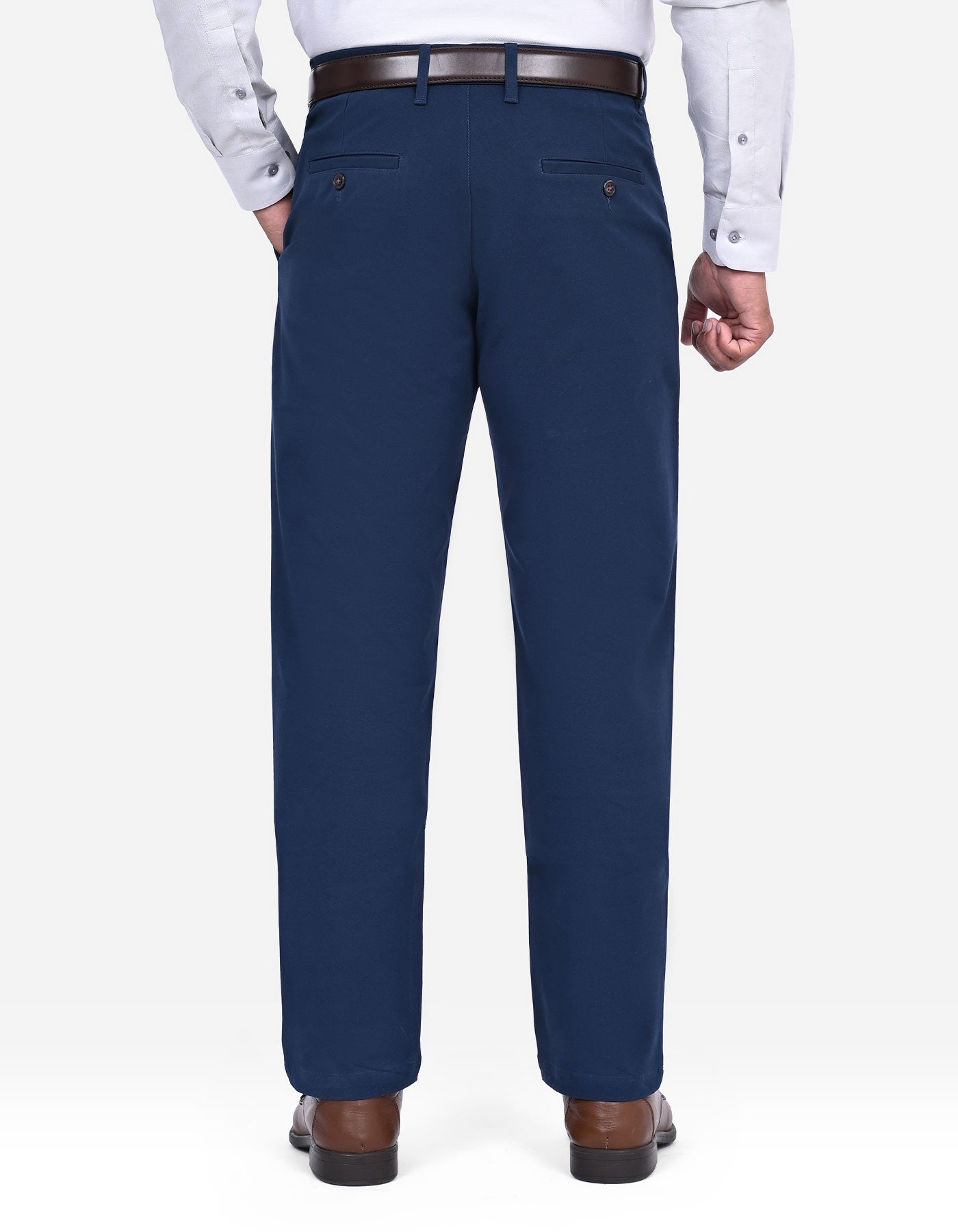 Navy Smart Fit Cotton Trouser FTC2536S-38
