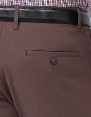 Chocolate Smart Fit Cotton Trouser FTC2537S-36