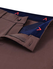 Chocolate Smart Fit Cotton Trouser FTC2537S-32