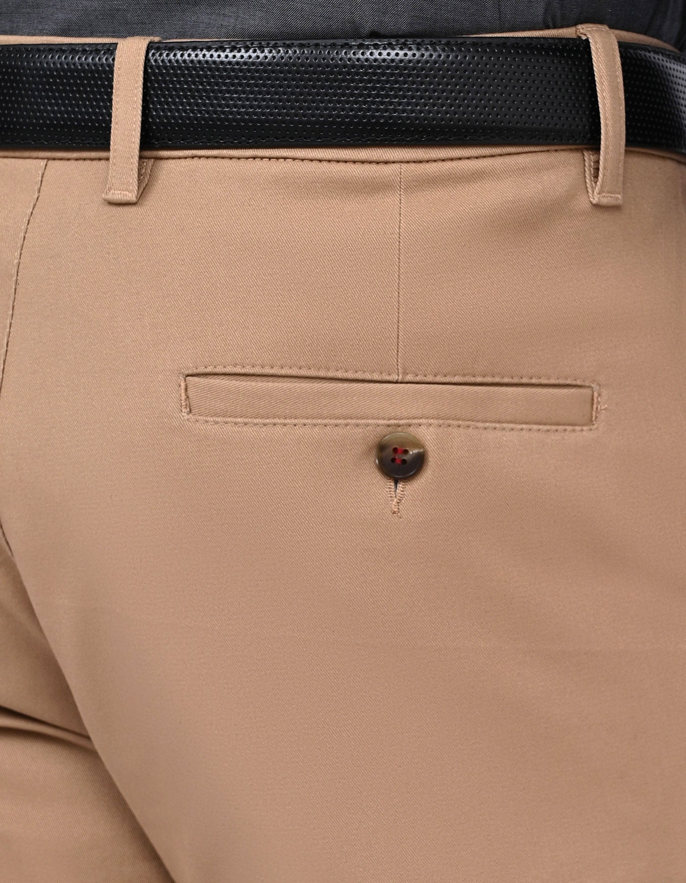 Khaki Classic Fit Cotton Trouser FTC2540C-36