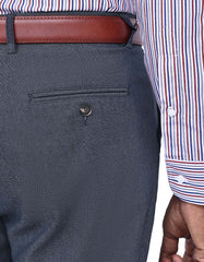 Navy Classic Fit Cotton Trouser FTC2553C-34