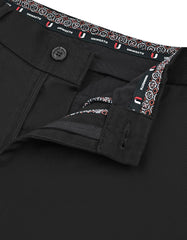 Black Plain Classic Fit Cotton Trouser