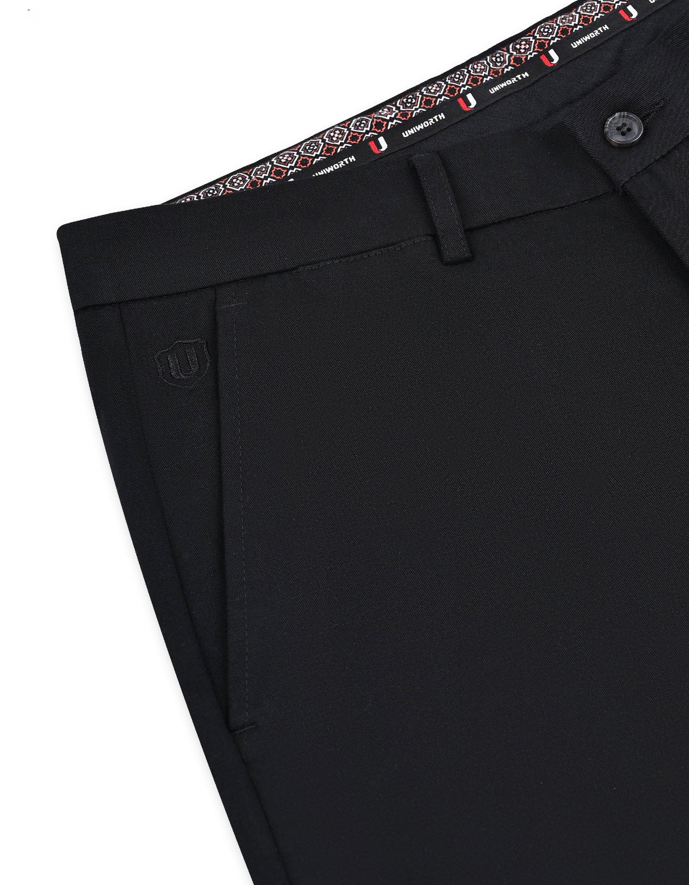 Black Classic Fit Cotton Trouser FTC2554S-34
