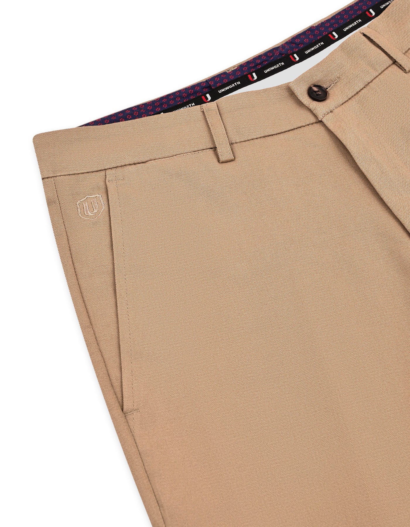 Khaki Smart Fit Cotton Trouser FTC2555S-34