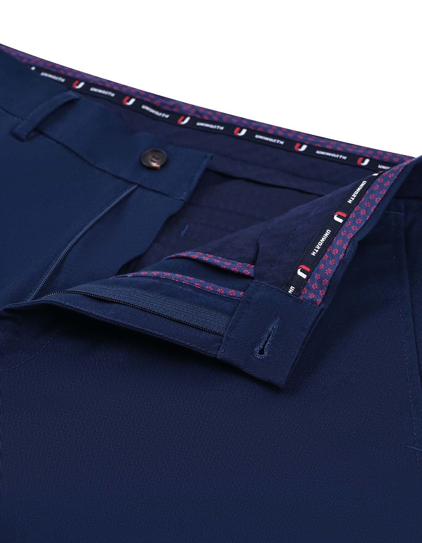 Navy Smart Fit Cotton Trouser FTC2556S-32