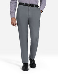 Grey Smart Fit Cotton Trouser FTC2557S-30