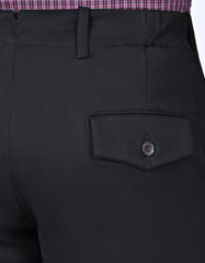 Black Classic Fit Cotton Trouser FTC2561-1C-34
