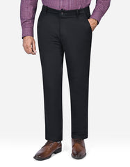 Black Classic Fit Cotton Trouser FTC2561-1C-28