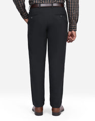 Black Classic Fit Cotton Trouser FTC2561C-36