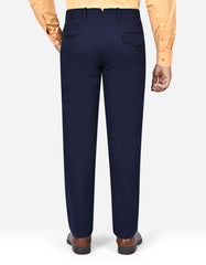 Navy Classic Fit Cotton Trouser FTC2562-1C-36