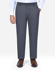 D Grey Classic Fit Cotton Trouser FTC2563-1C-28