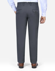 D Grey Smart Fit Cotton Trouser FTC2563-1S-36