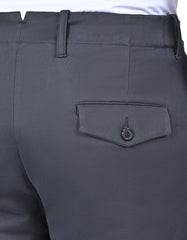 D Grey Smart Fit Cotton Trouser FTC2563-1S-34