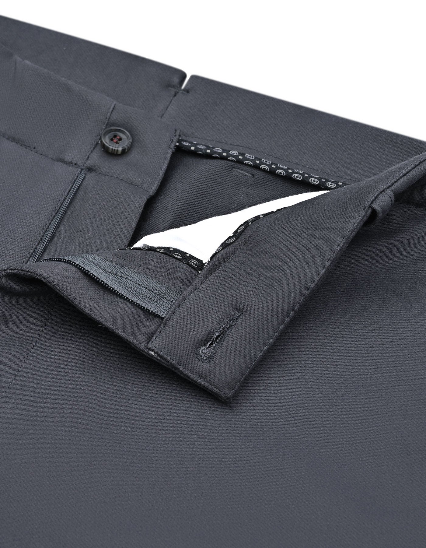 D Grey Smart Fit Cotton Trouser FTC2563-1S-30
