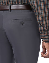 D Grey Classic Fit Cotton Trouser FTC2563C-34