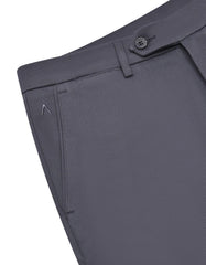 D Grey Classic Fit Cotton Trouser FTC2563C-32