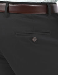 Black Classic Fit Cotton Trouser FTC2565-1C-34