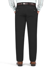 Black Classic Fit Cotton Trouser FTC2565-1C-36