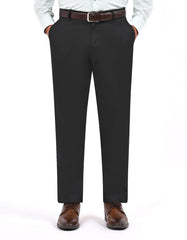 Black Classic Fit Cotton Trouser FTC2565-1C-28