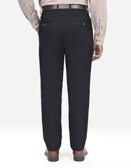 Black Classic Fit Cotton Trouser FTC2565C-36