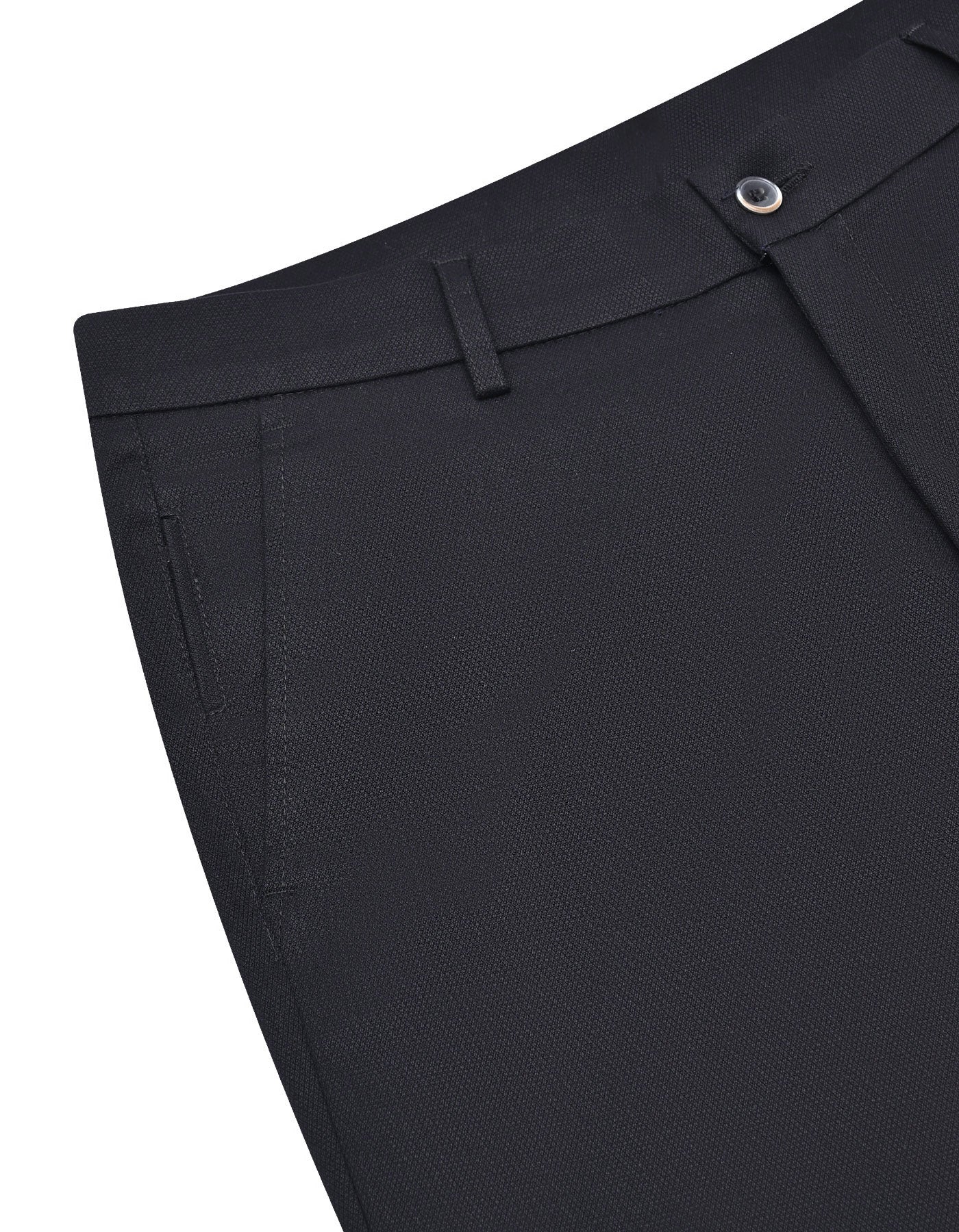 Black Classic Fit Cotton Trouser FTC2565C-32