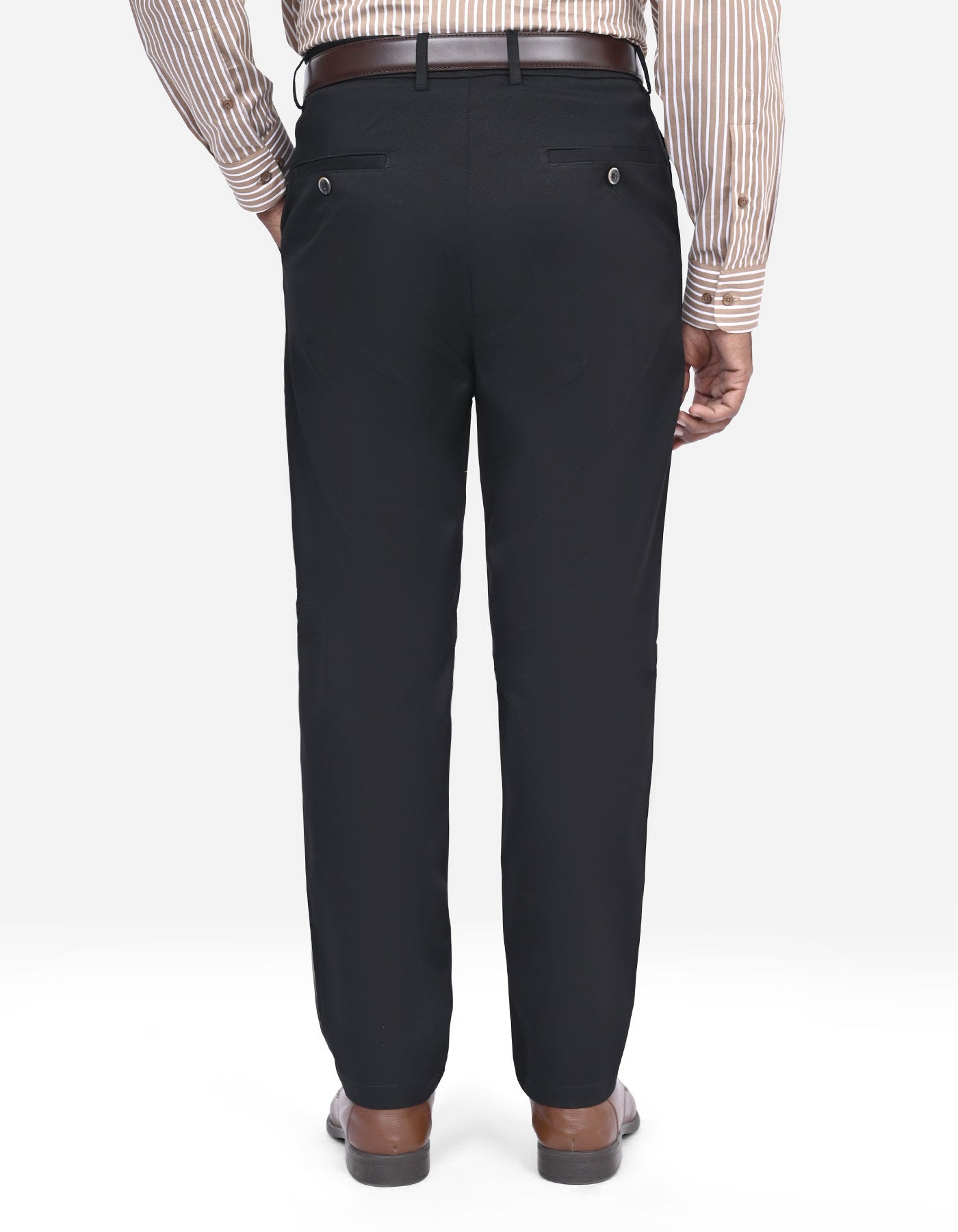 Black Smart Fit Cotton Trouser FTC2565S-36