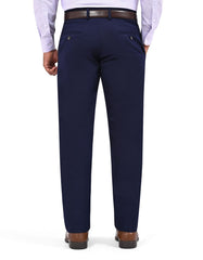 Navy Classic Fit Cotton Trouser FTC2566-1C-36