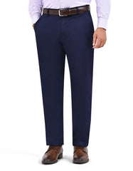Navy Classic Fit Cotton Trouser FTC2566-1C-28