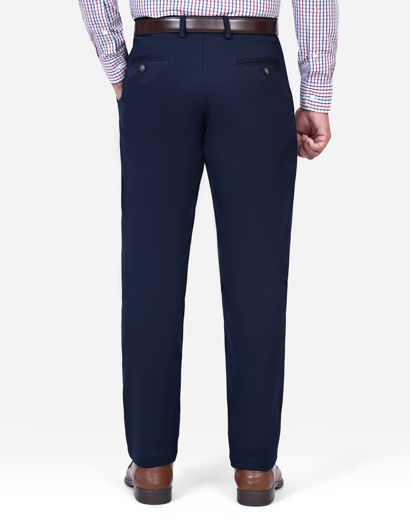 Navy Classic Fit Cotton Trouser FTC2570C-38