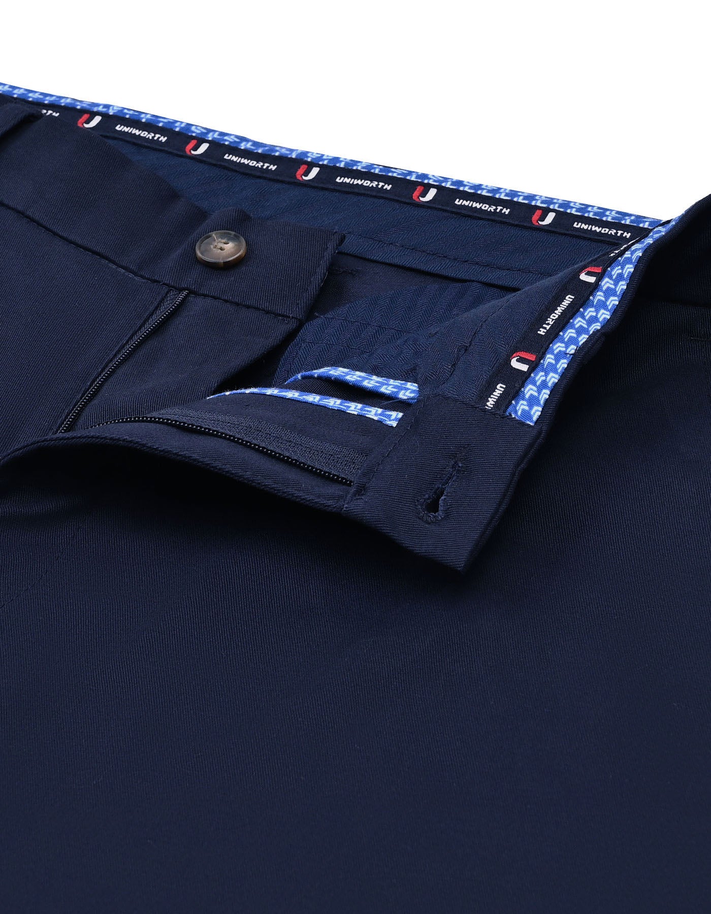 Navy Classic Fit Cotton Trouser FTC2570C-32