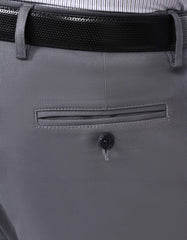Grey Classic Fit Cotton Trouser FTC2573C-36