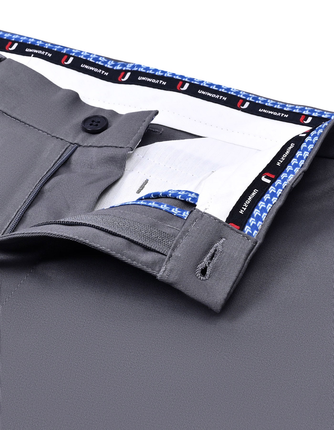 Grey Classic Fit Cotton Trouser FTC2573C-32