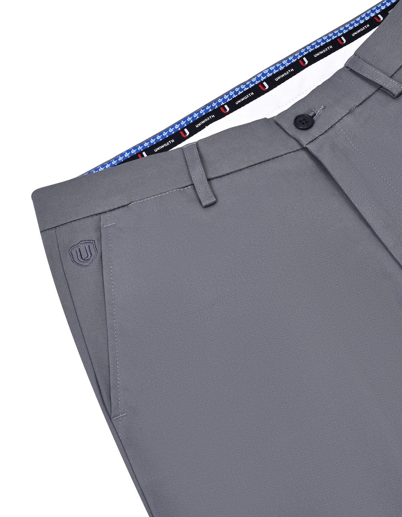 Grey Smart Fit Cotton Trouser FTC2573S-34