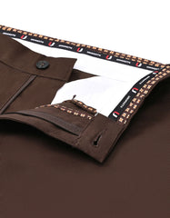 Chocolate Classic Fit Cotton Trouser FTC2575C-32