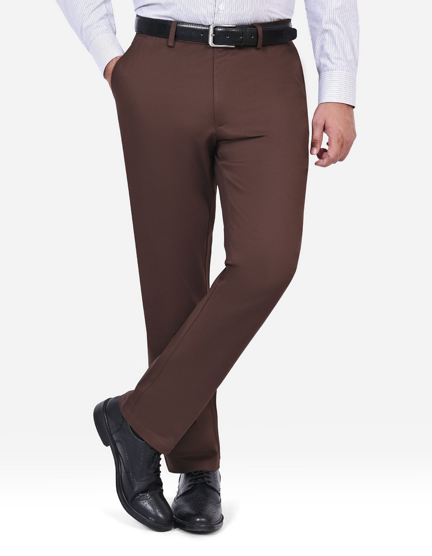 Chocolate Classic Fit Cotton Trouser FTC2575C-30