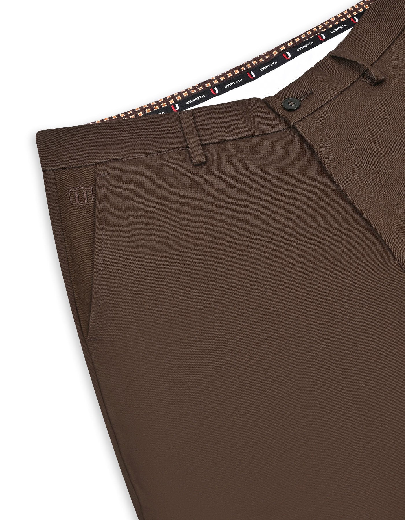 Chocolate Smart Fit Cotton Trouser FTC2575S-34