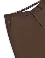 Chocolate Smart Fit Cotton Trouser FTC2575S-34