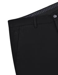 Black Plain Smart Fit Cotton Trouser