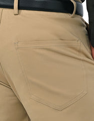 Khaki Classic Fit Cotton Trouser FTC2605C-36